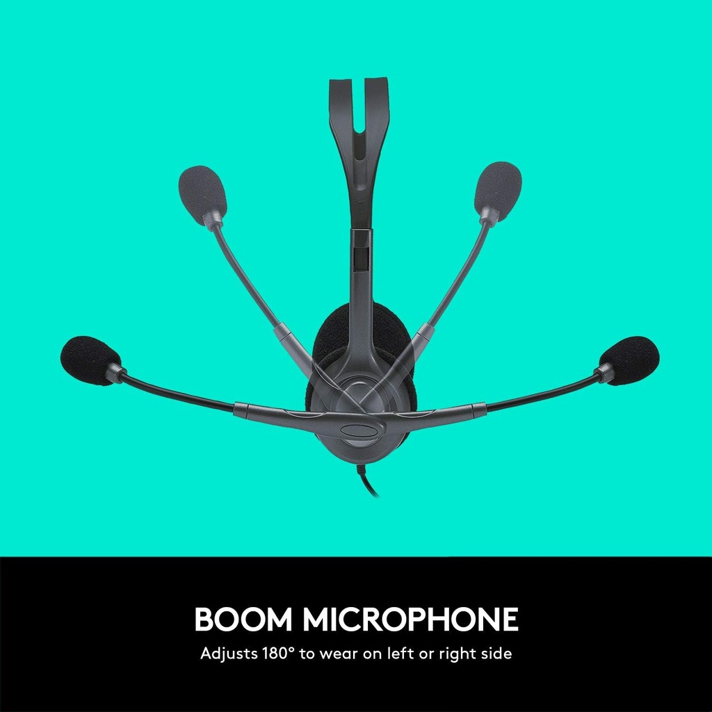 AUDIFONOS CON MICROFONO TIPO DIADEMA LOGITECH H111 COLOR GRIS ALAMBRICOS UN SOLO CONECTOR DE 3.5 MM MAC / LINUX / SMARTPHONE