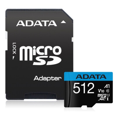 Memoria Flash Adata  MicroSDXC UHS-I Clase 10, con Adaptador