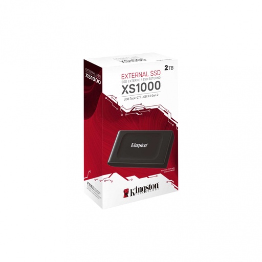 [SXS1000/2000G] SSD Externo Kingston XS1000, 2TB, USB C, Negro