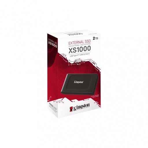 [SXS1000/2000G] SSD Kingston Externo XS1000, 2TB, USB C, Negro